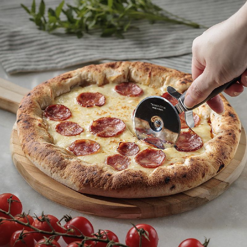 Kit Tábua em Madeira + Cortador de Pizza (10239/763) - Tramontina