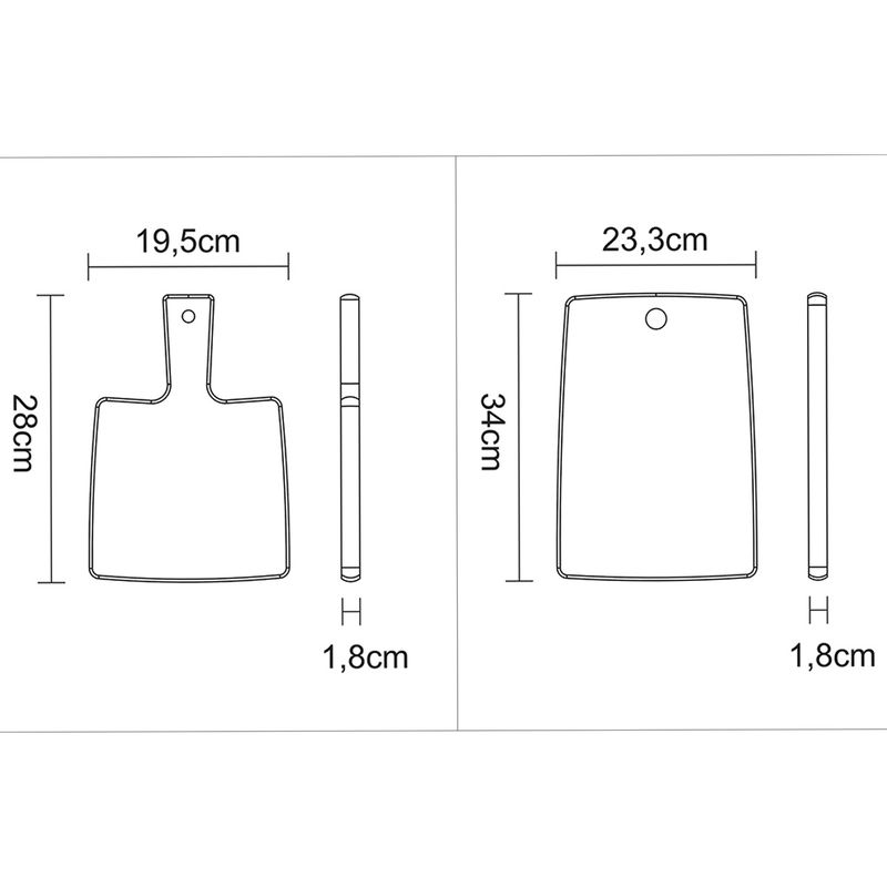 Kit Com 2 Tábuas Kitchen em Madeira (10239/775) - Tramontina