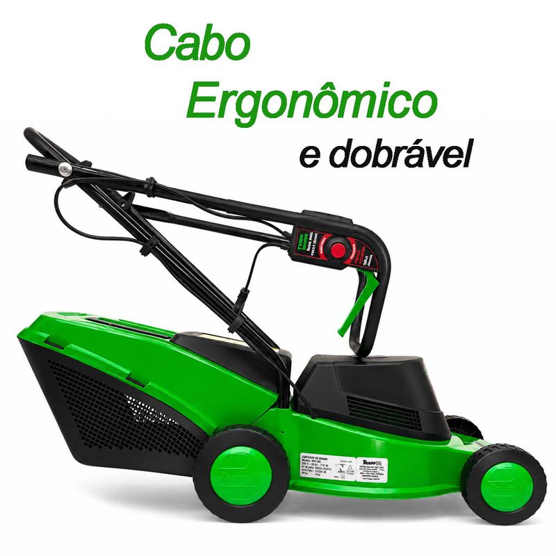 Cortador de Grama Elétrico Com Recolhedor 1100W (WM-350) - Trapp