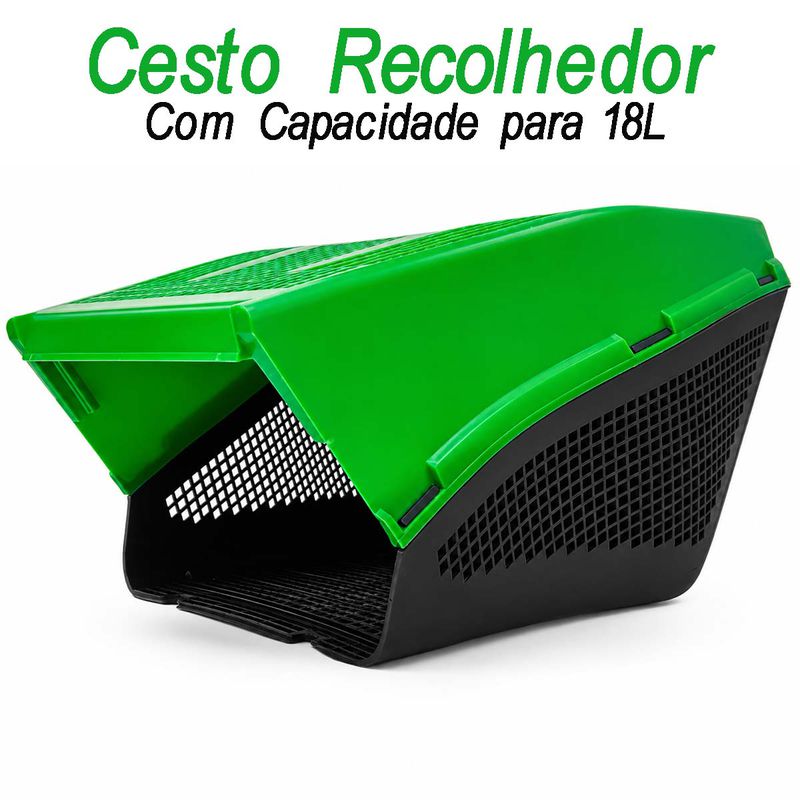 Cortador de Grama Elétrico Com Recolhedor 1100W (WM-350) - Trapp