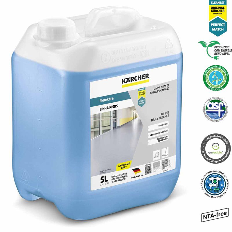 Detergente Para Limpeza e Manutenção de Pisos Floor Care 5L (9.381-504.0) - Karcher