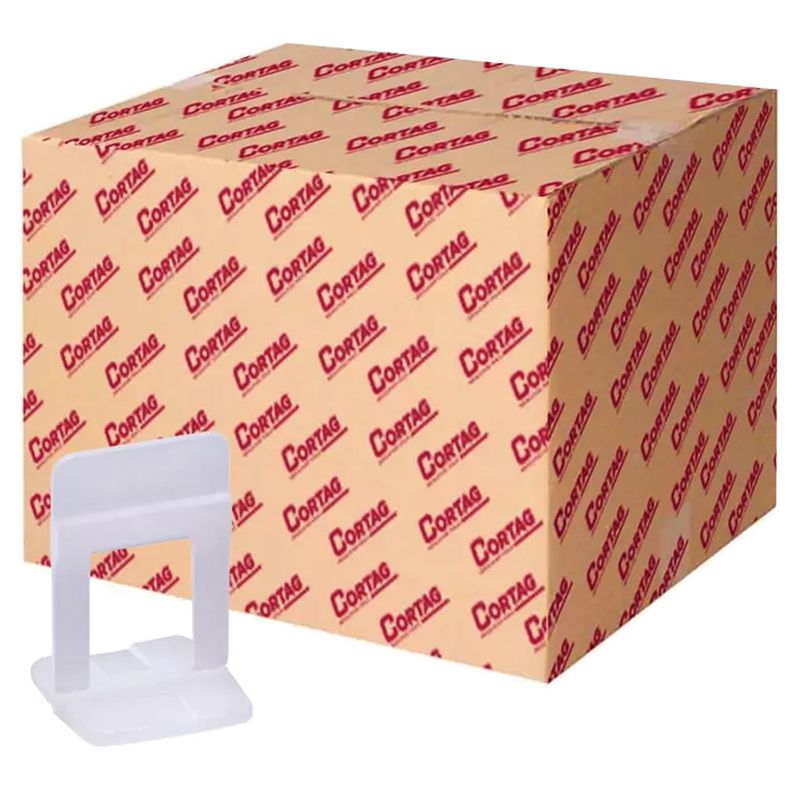 Espaçador Para Nivelador 1,0mm - 1000 Unidades Com Balde Flexível Para Construção 26L - Cortag