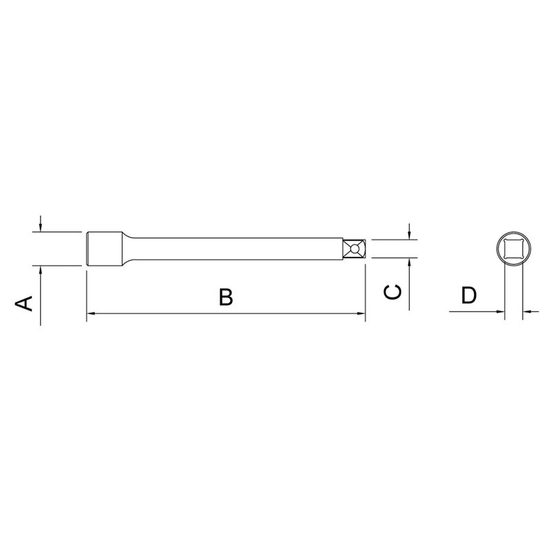 Extensão Para Soquetes Curta 1/4'' - 4'' (44804/104) - Tramontina Pro