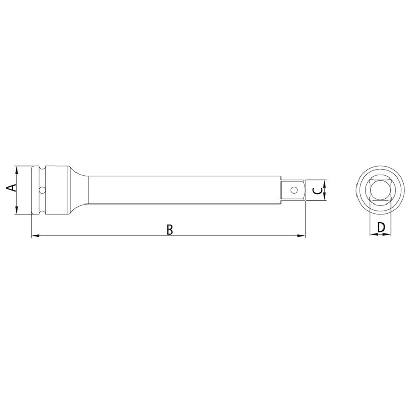 Extensão Para Soquetes de Impacto Curta 3/4'' - 5'' (44924/105) - Tramontina Pro