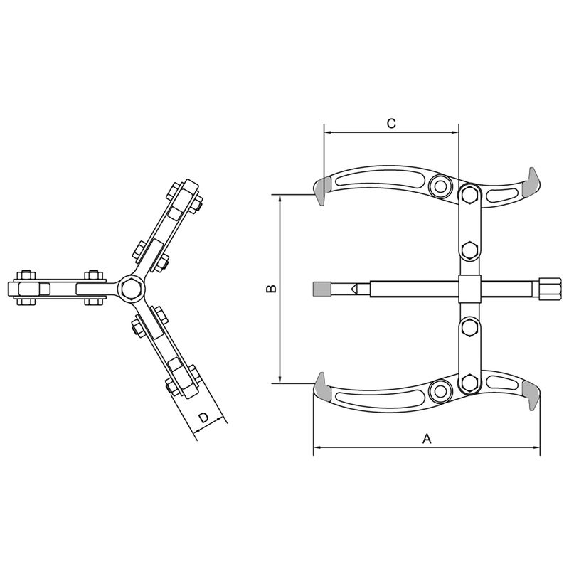 Saca Polia Com 3 Garras Articuladas 3'' (44028/003) - Tramontina Pro