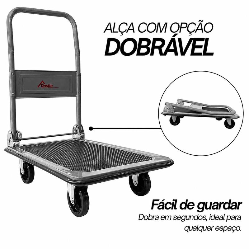 Carrinho de Carga Dobrável Plataforma (FPT150B) - Onsite