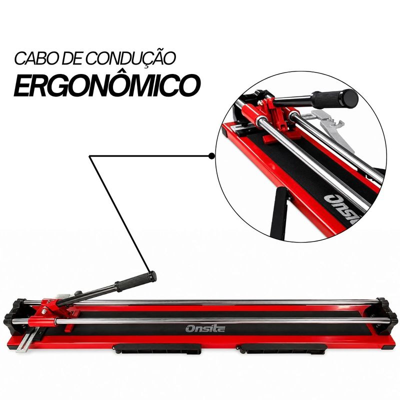 Cortador Para Pisos 120cm Com 3 Discos Diamantados, Ventosa Simples e Trena 3m - Onsite
