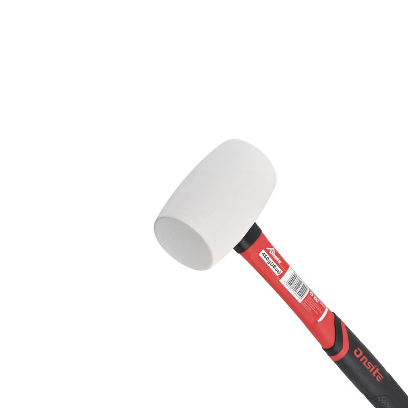 Martelo de Borracha Com Cabo em Fibra de Vidro 450g (706823) - Onsite