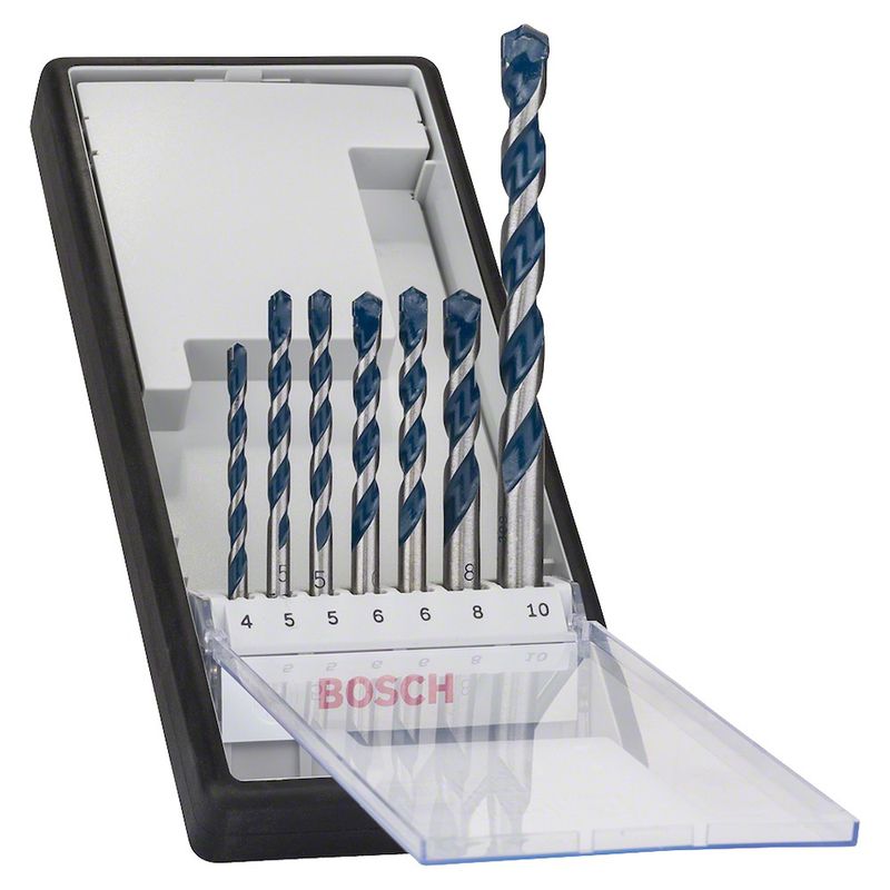 Jogo de Broca Para Concreto Bosch CYL-5 Ø4-5-5-6-6-8-10 mm