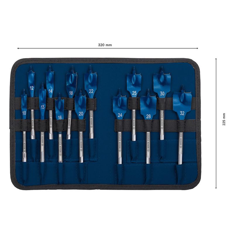 Jogo com 13 brocas Bosch EXPERT Sel fCut Speed 10-32mm x 152mm