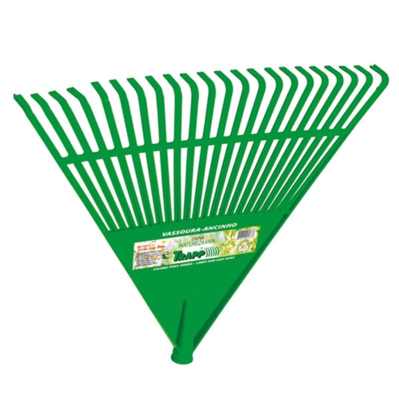 Vassoura Plástica Ancinho Com 22 Dentes Sem cabo (FJ-1010) - Trapp