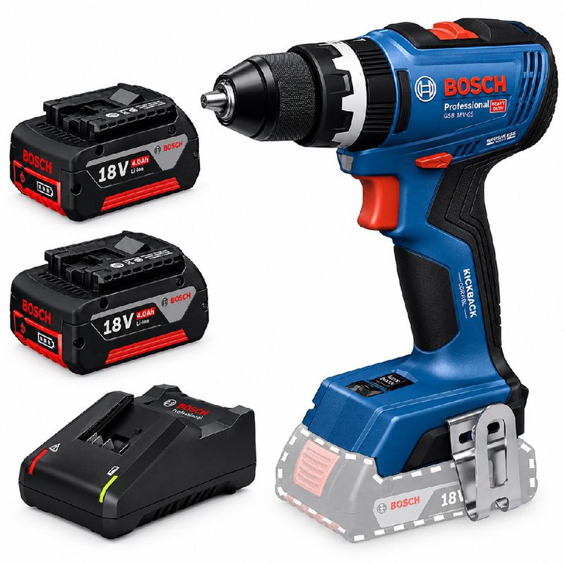 Parafusadeira / Furadeira de Impacto GSB 18V-65 Com Bateria e Carregador - Bosch