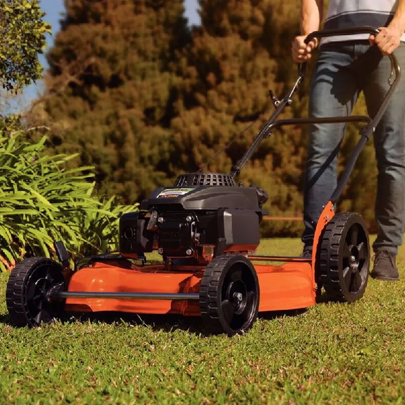 Cortador de Grama a Combustão CC50M 6Hp 500mm + Vassoura Plástica Preta 18D – Tramontina