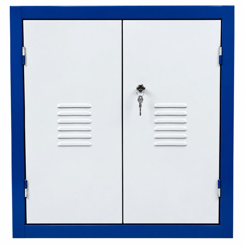 Armário Para Ferramentas Fechado Com 3 Gavetas Azul (1137) - Fercar