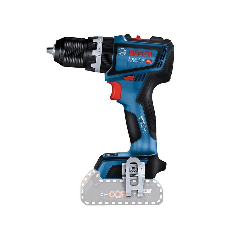 Parafusadeira / Furadeira de Impacto á Bateria 18V Brushless - SB (GSB 18V-90C) - Bosch