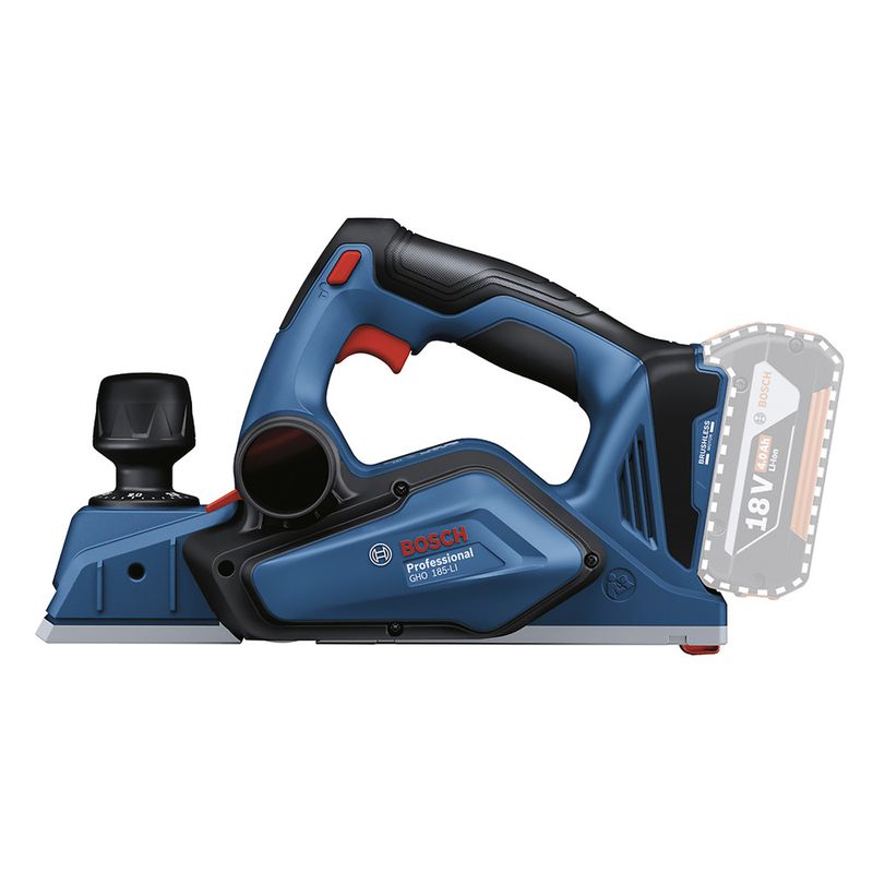 Plaina à Bateria 18V Brushless Com 2 Lâminas - SB (GHO 185 LI) - Bosch