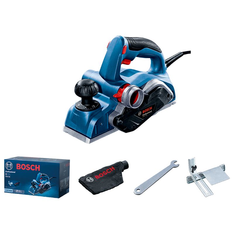 Plaina Elétrica Industrial 700W GHO 700 - Bosch