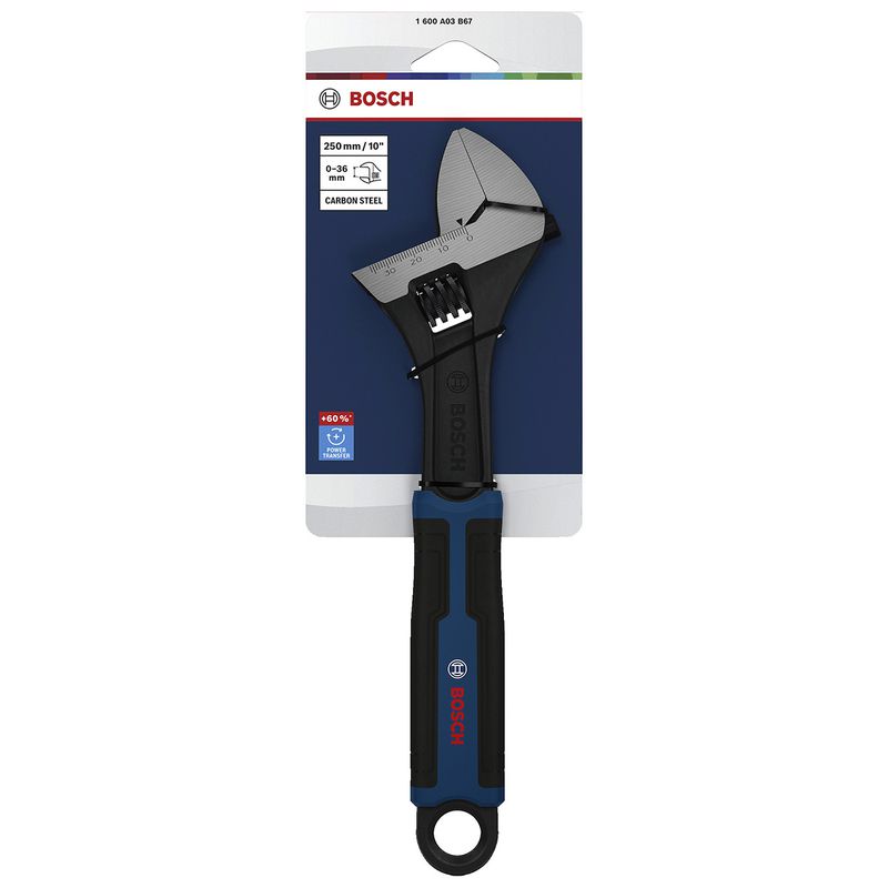 Chave Inglesa Ajustável Fosfatizada 10'' (1600A03B67) - Bosch Pro