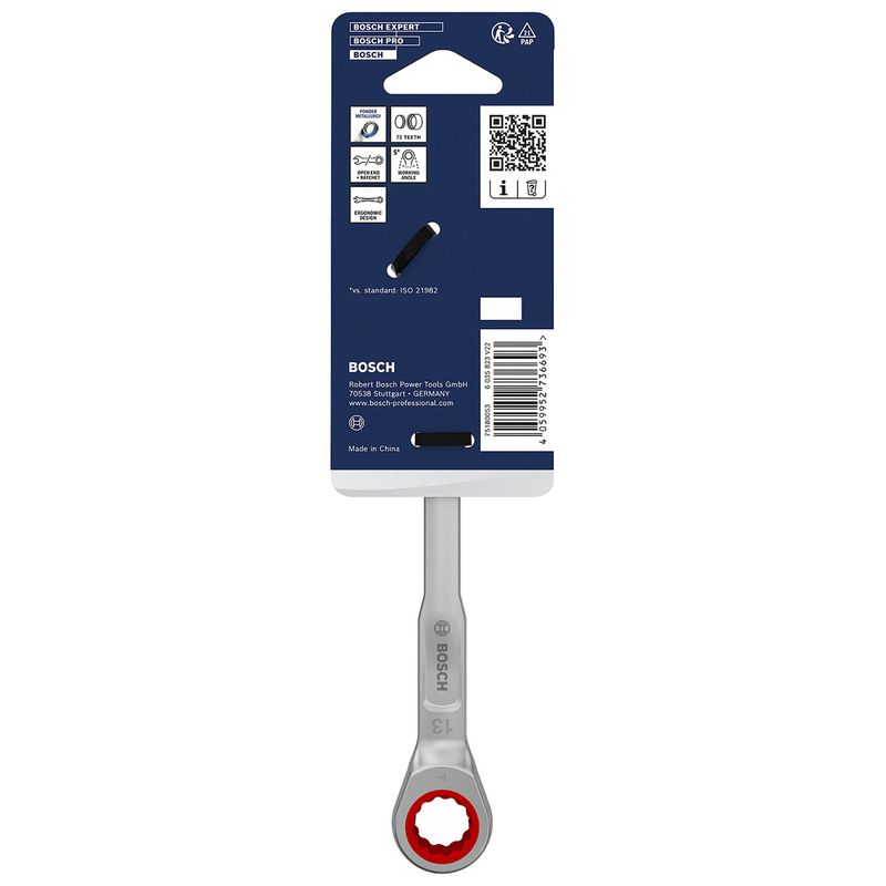 Chave de Catraca Combinada 13mm (1600A03AG9) - Bosch Pro