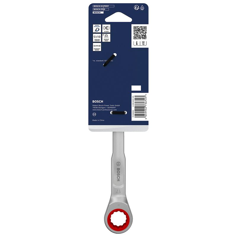 Chave de Catraca Combinada 17mm (1600A03AH2) - Bosch Pro