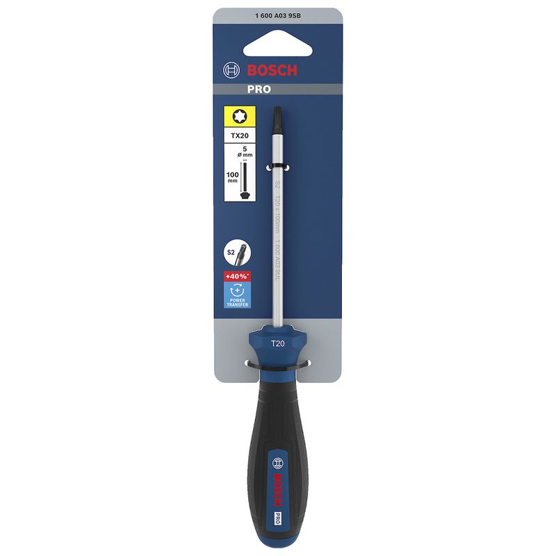 Chave de Fenda Torx T20 x 4'' (1600A039SB) - Bosch Pro
