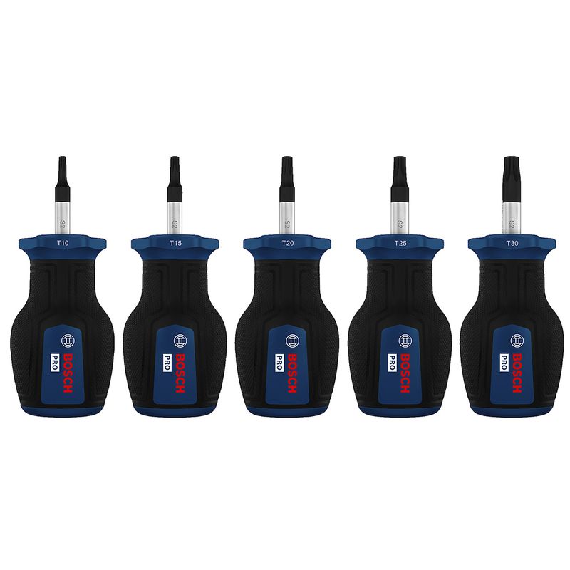 Jogo de Chaves de Fenda Toco TX Com 5 Unidades (1600A039PU) - Bosch Pro