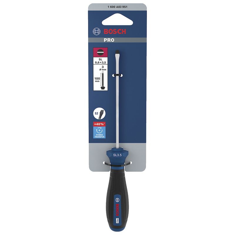 Chave de Fenda SL 0,6 x 3,5 x 100mm (1600A039S1) - Bosch Pro