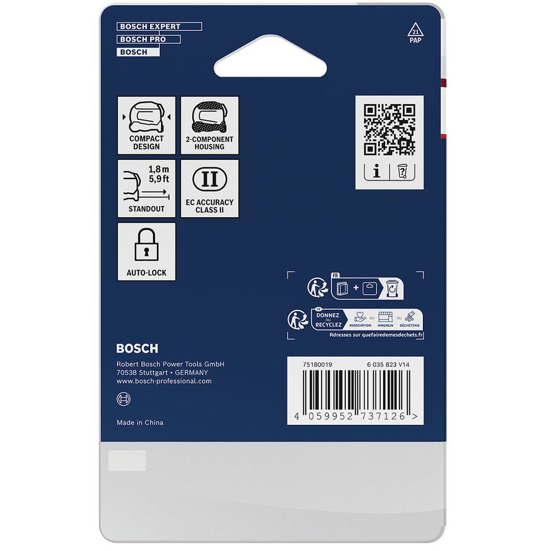 Trena Autolock 3m / 10ft (1600A03AB7) - Bosch Pro