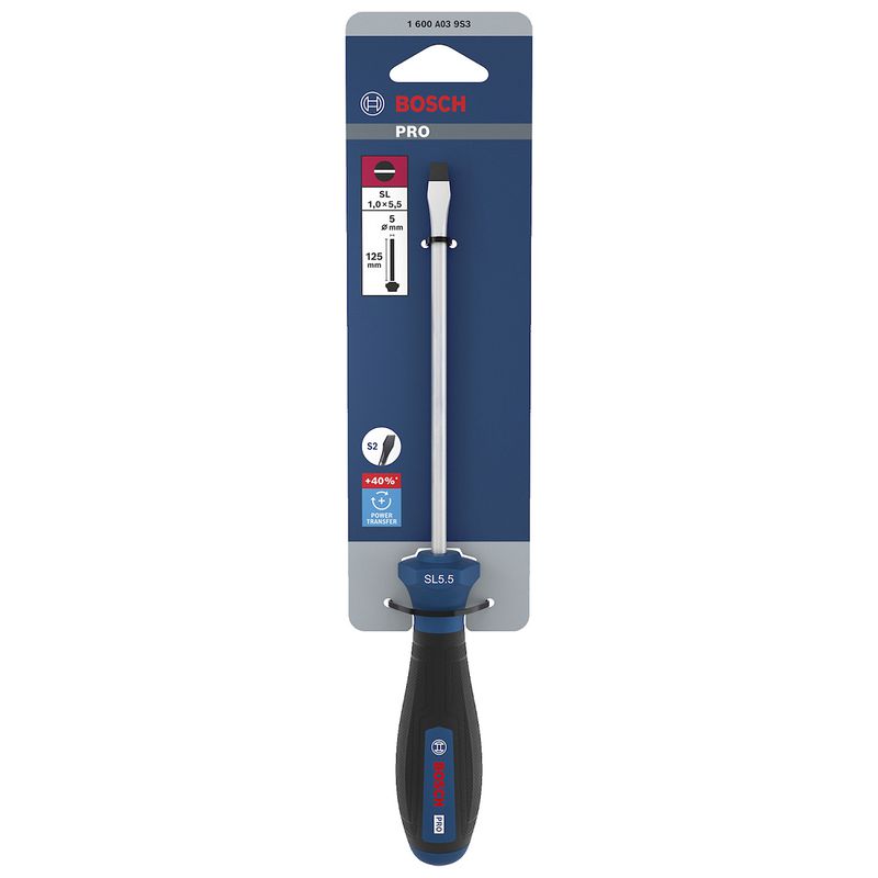 Chave de Fenda SL 1,0 x 5,5 x 125mm (1600A039S3) - Bosch Pro