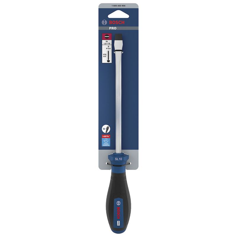 Chave de Fenda SL 1,6 x 10 x 175mm (1600A039S6) - Bosch Pro