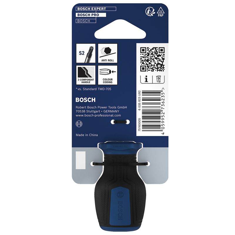 Chave de Fenda Torx Toco T20 x 1'' (1600A039TS) - Bosch Pro