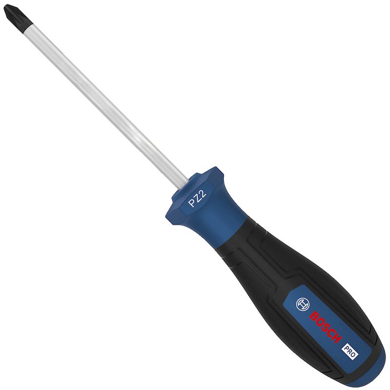 Chave de Fenda Pozidriv PZ 2 x 100mm (1600A039RZ) - Bosch Pro