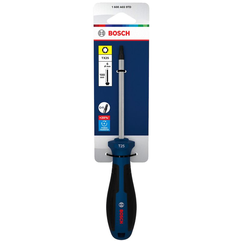 Chave de Fenda Torx Com Cabo Reto T25 x 4'' (1600A039TD) - Bosch Pro