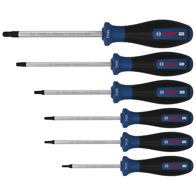 Jogo de Chaves de Fenda Torx Com 6 Peças (1600A03HU5) - Bosch Pro