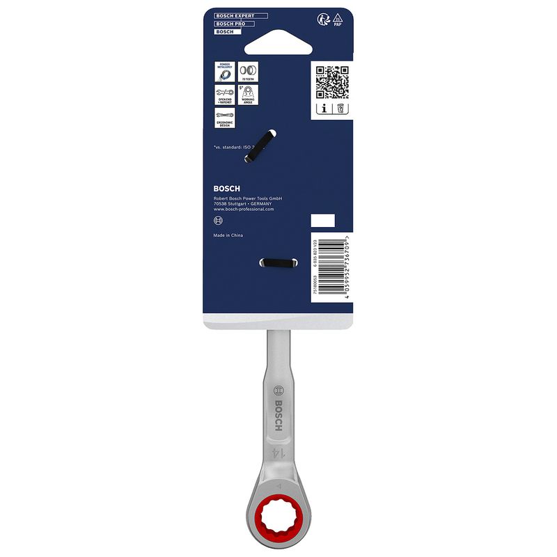 Chave de Catraca Combinada 14mm (1600A03AH0) - Bosch Pro