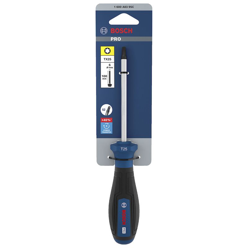 Chave de Fenda Torx T25 x 4'' (1600A039SC) - Bosch Pro