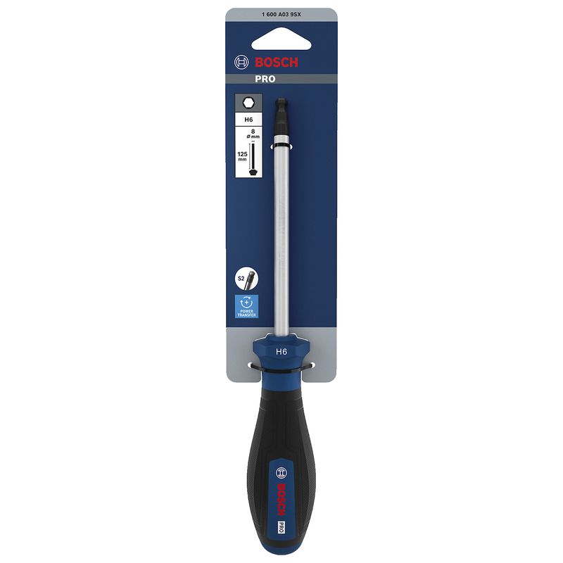 Chave Hexagonal Com Cabo Reto 6mm (1600A039SX) - Bosch Pro