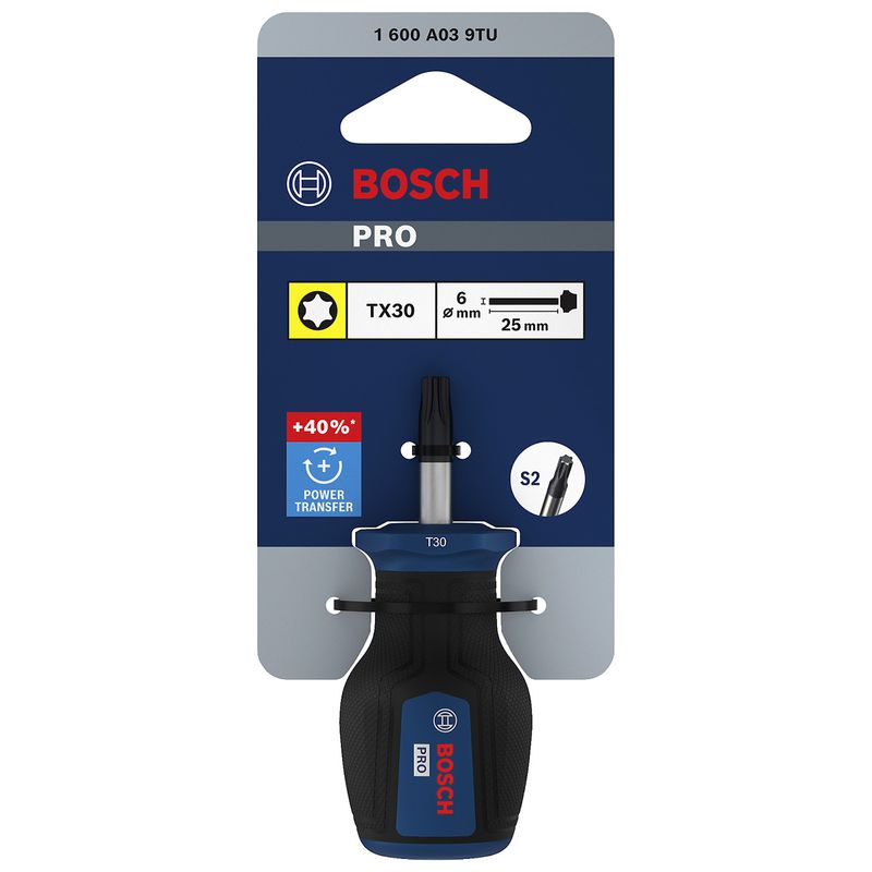 Chave de Fenda Torx Toco T30 x 1'' (1600A039TT) - Bosch Pro