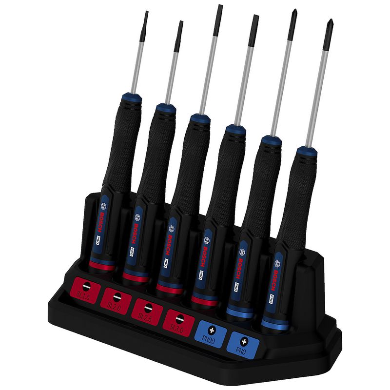 Chave de Precisão Fenda / Phillips Com 6 Peças (1600A039PL) - Bosch Pro