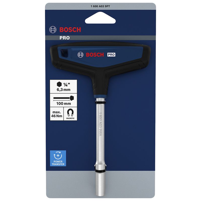 Chave de Fenda T Para Ponteira 25mm (1600A039PT) - Bosch Pro