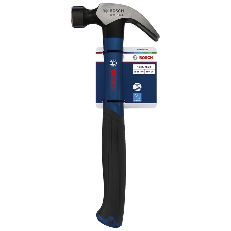 Martelo Carpinteiro Com Cabo de Fibra 30cm (1600A03AK7) - Bosch Pro