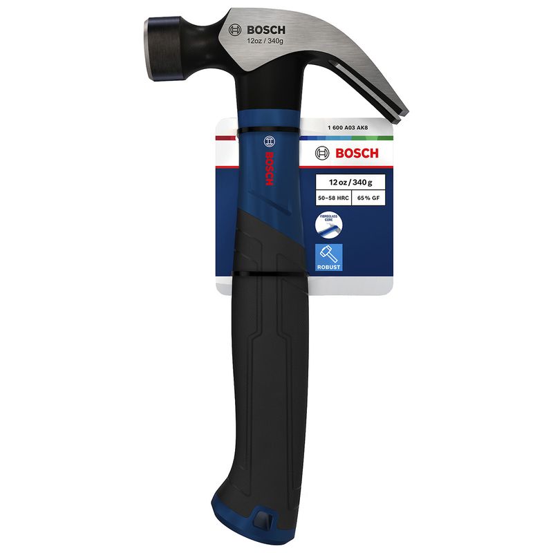 Martelo Carpinteiro Com Cabo de Fibra 24cm (1600A03AK8) - Bosch Pro