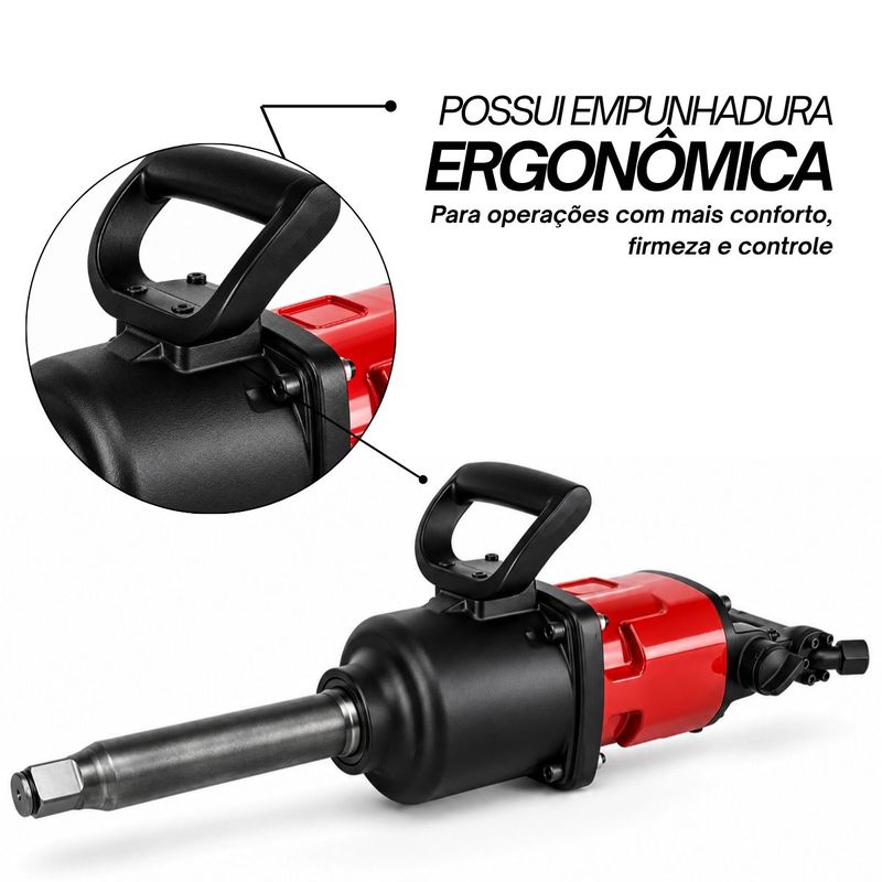 Chave de Impacto Pneumática Longa 1'' (RP 7495) - Aeropro