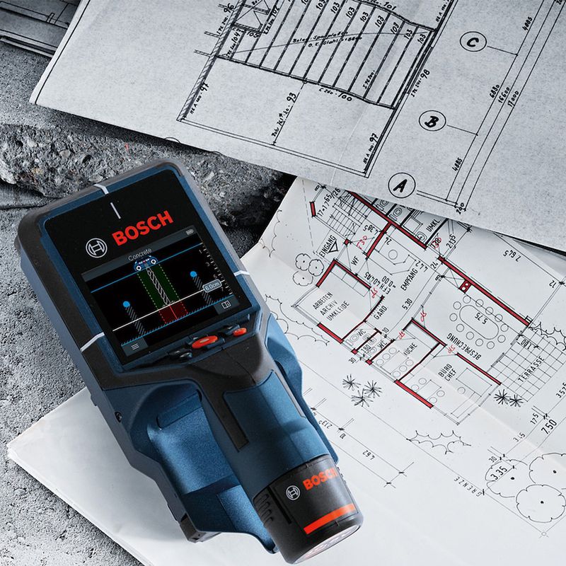 Detector e scanner de parede Bosch D-TECT 200 C