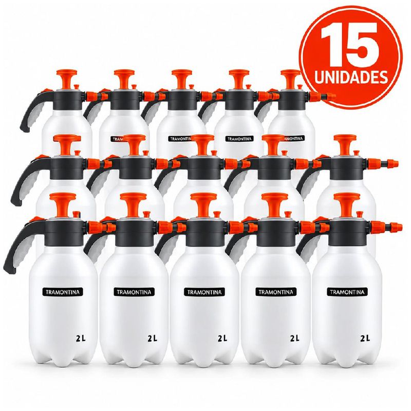 Kit Com 15 Pulverizadores Manual de Compressão Prévia 2L (78610/206) - Tramontina