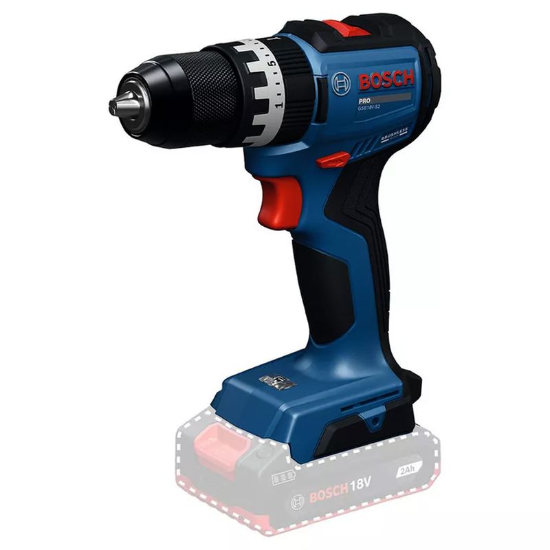 Kit Parafusadeira Furadeira (GSB 18V-52) + Bolsa de Transporte e Jogo de Brocas 21 Peças - Bosch