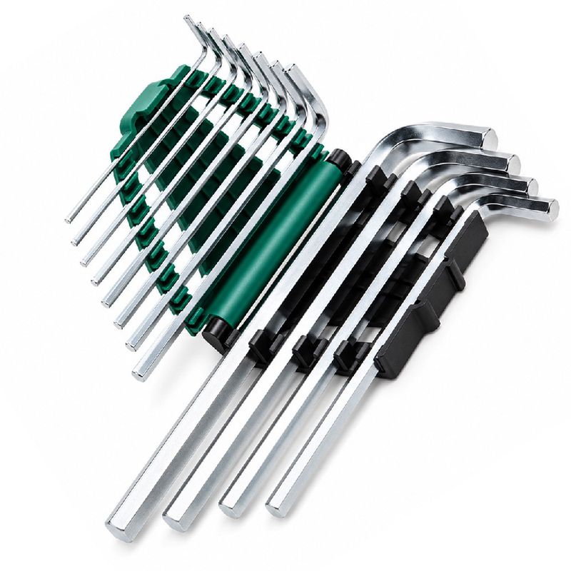 Jogo de Chaves Hexagonais Longas 1/16'' a 3/8'' (ST09108SJ) - Sata