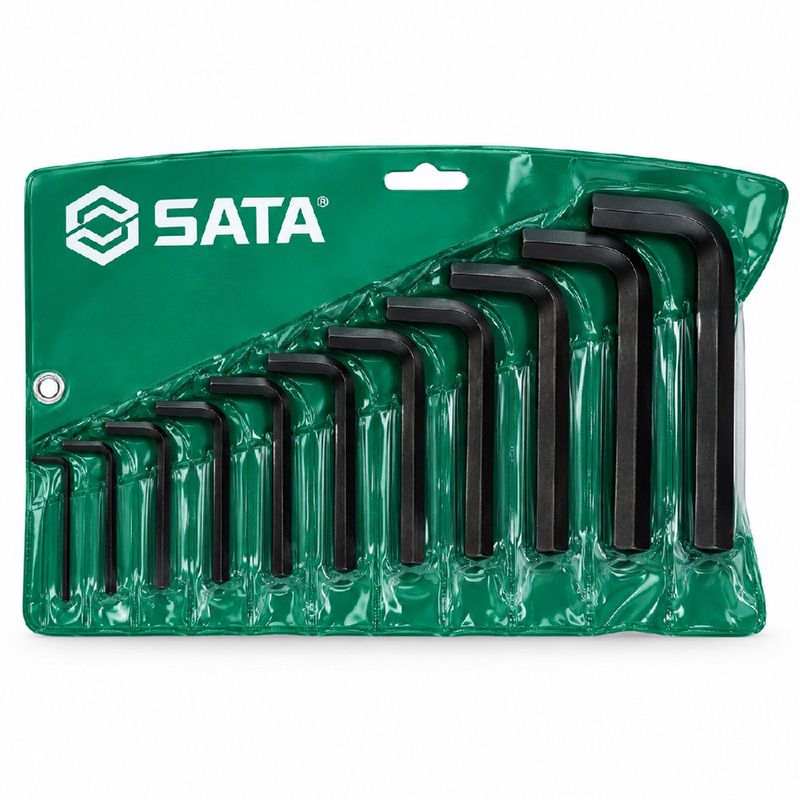 Jogo de Chaves Hexagonal Curta 13 Peças (ST09140L) - Sata