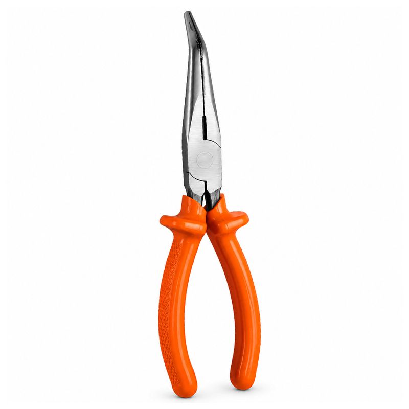 Alicate Bico Meia Cana Longo Curvo Com Corte 7.1/2'' (ST72711G) - Sata