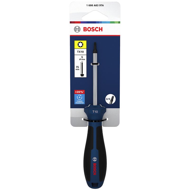 Chave de Fenda Torx Com Cabo Reto T10 x 3'' (1600A039TA) - Bosch Pro